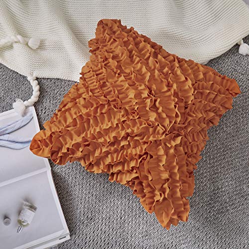 MoMA Decorative Throw Pillow Covers (Set of 2) - Pillow Cover Sham Cover - Orange Throw Pillow Cover - Decorative Sofa Throw Pillow Cover - Square Decorative Pillowcase - Orange - 18" x 18" - Thumbnail 4