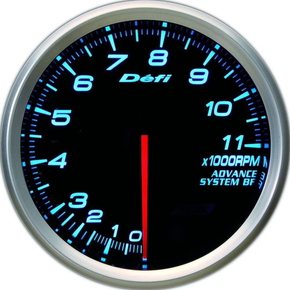 Defi DF11003 Advance BF Tachometer, 11000 RPM, Blue, 80mm