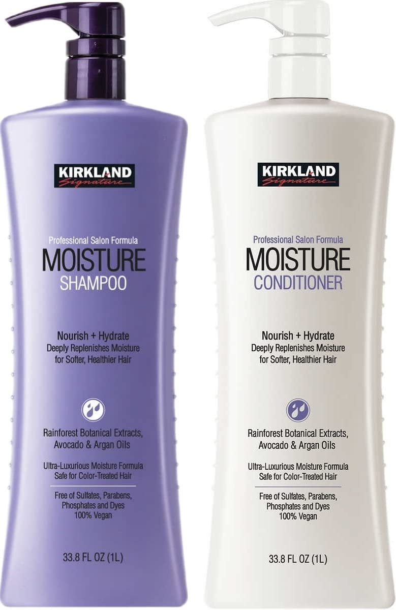 TraderB Kirkland Signature Professional Salon Formula Moisture Shampoo & Conditioner 33.8fl oz 1 litter (Two Bottles) TraderB Kirkland Signature Professional Salon Formula Moisture Shampoo & Conditioner 33.8fl oz 1 litter (Two Bottles)
