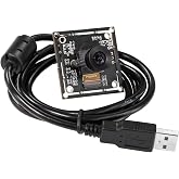 Arducam 100fps Mono Global Shutter USB Camera, 720P OV9281 UVC Webcam Module with Low Distortion M12 Lens Without Microphones, for Computer, Laptop, Android and Raspberry Pi
