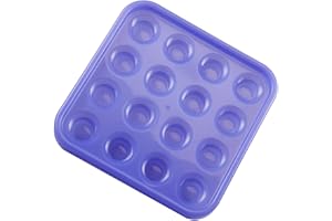 Sinsilvie Standard Pool Billiard Ball Tray, Black Plastic Pool Ball Carrying Tray for Billiard Pool Table, Billiard Ball Stor