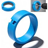 VKQ Magnetic Chip Collector for Drilling, Metal Shavings Catcher Ring | for Drill Chips, Iron Filings, Strong Magnetic Pickup Tool with Keychain Loop, for Workshop, Garage, Construction Site