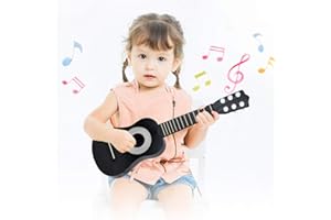 WEY&FLY Kids Toy Guitar 6 String, Baby Kids Cute Guitar Rhyme Developmental Musical Instrument Educational Toy for Toddlers