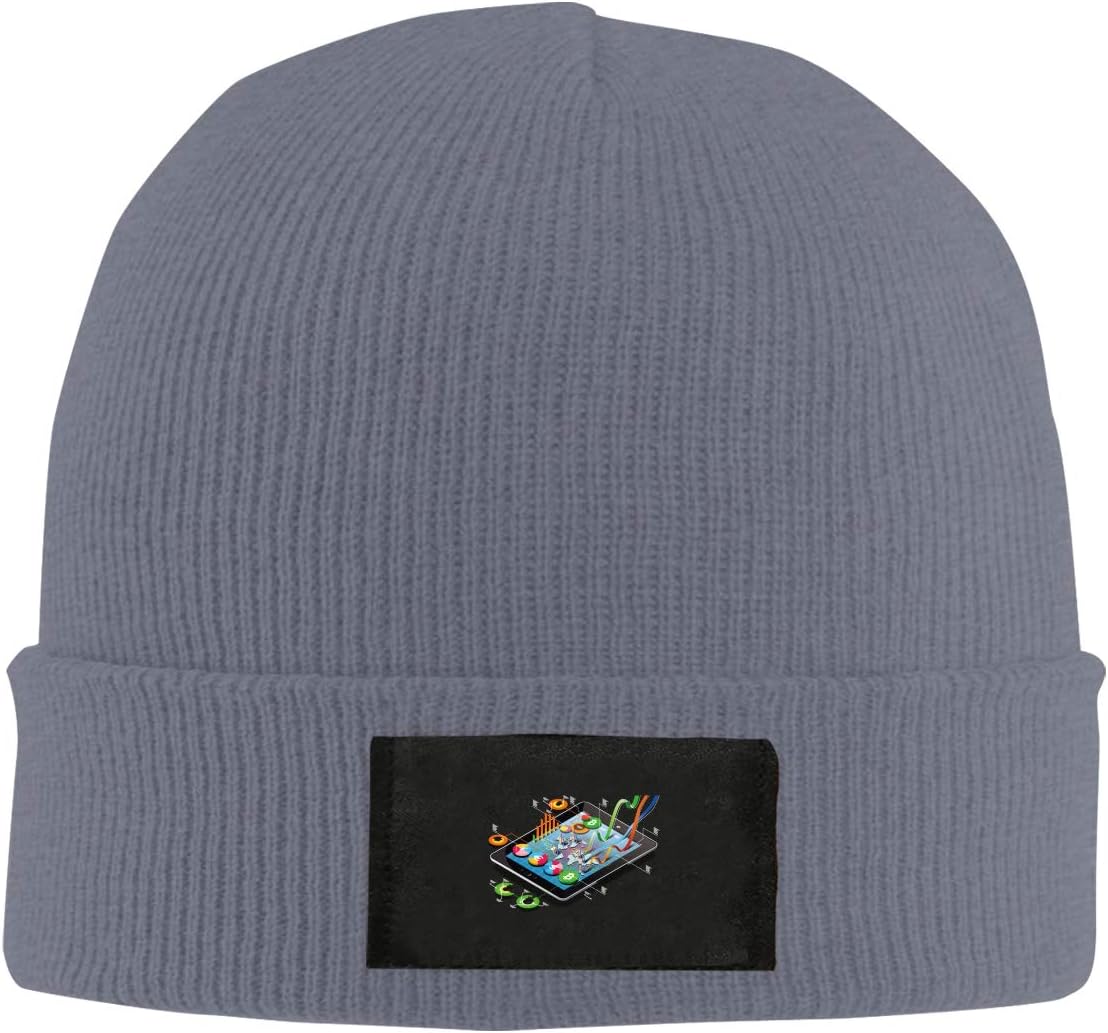 Computer Processor Winter Beanie Knit Hat for Men Women Daily Warm Ski Hats Skull Cap
