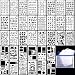 36PCs Letter and Number Stencils DIY Drawing Templates Journal Stencils with A Storage Bag for Notebook, Diary, Scrapbook primary