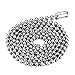 SINLEO Titanium Stainless Steel Small Beads Ball Chain Necklace for Men Women Dog Tag Link Chain Silver 3MM 24 Inches