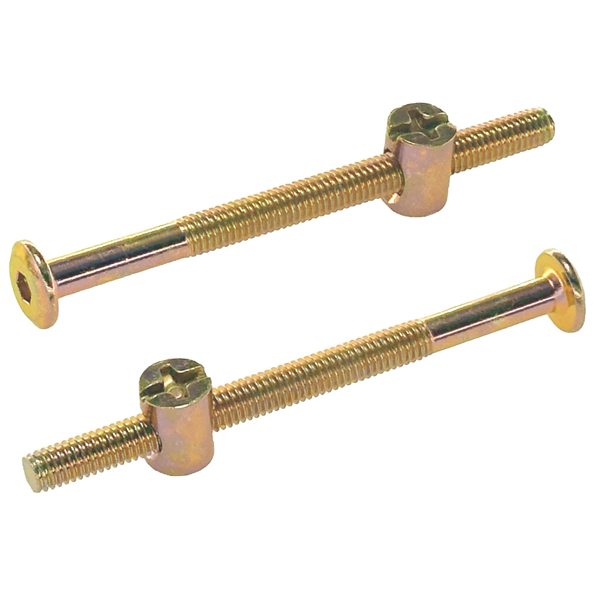 10-Set M6 Furniture Bolt and Nut Kit, Hex Socket Bed Bolts, Screws, and Nuts (80mm)