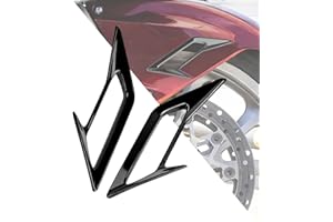 HDBUBALUS Motorcycle Front Fender Vent Trim Fit for Gold Wing GL1800 2018-2023 Black