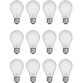 Xtricity A19 Frosted Incandescent Rough Service Light Bulb, 100 Watt, 2700K Soft White, E26 Medium Base, 1020 Lumens, 130V (1