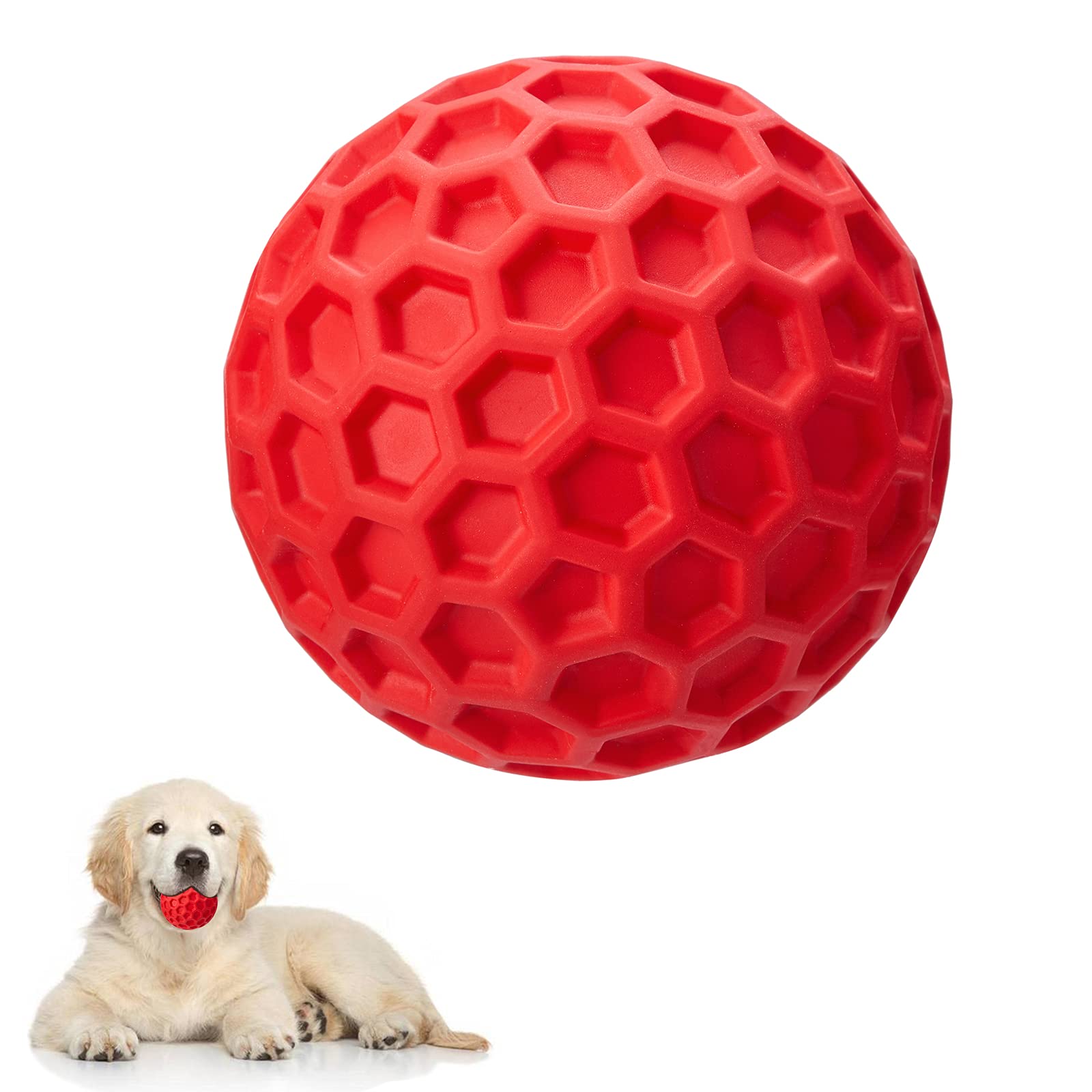 soysen Dog Squeaky Toys Dog Chew Toys for Aggressive Chewers Indestructible Pet Toy for Training and Cleaning Teeth Non-Toxic Natural Rubber