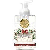 Michel Design Works Foaming Hand Soap, Holiday Garland, Beautiful Square Container with Pump