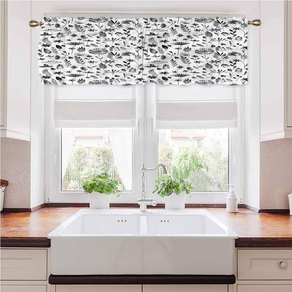 Pintura para cenefa de ventana, diseño de flores silvestres con barra