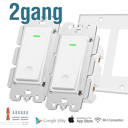 Alexa Smart Light Switch Wifi Wall Switch Remote Control