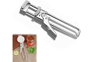 Jar Opener Weak Hands,2-in-1 Non-Slip Can Opener for Seniors with Arthritis,Adjustable Multi Stainless Steel Can Opener Jar L
