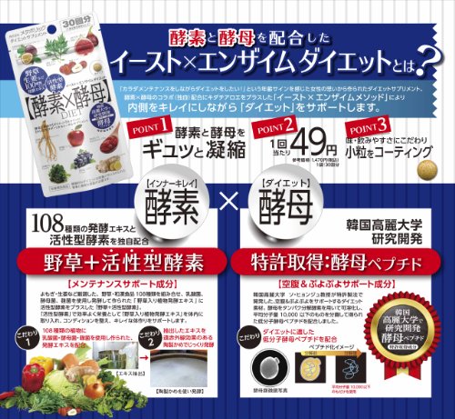Metabolic Yeast + Enzyme Dietary Supplements 60-Tablets - Thumbnail 3