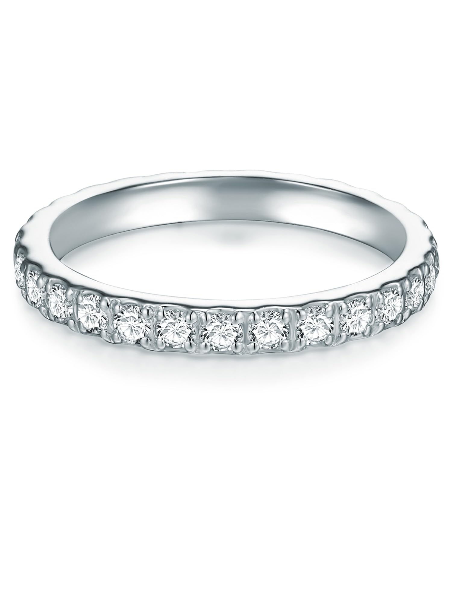 Trilani Female Sterling Silver Zirconia Eternity Ring