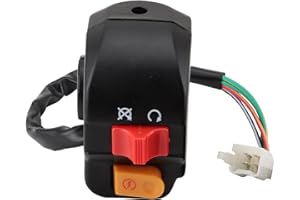 WOOSTAR 7/8" 22mm Handlebar Right Start Switch Assembly Replacement for Taotao Speedy 50 Pony 50 VIP 50 Jet 50 Powermax 150 50cc 150cc QMB139 GY6 Scooter
