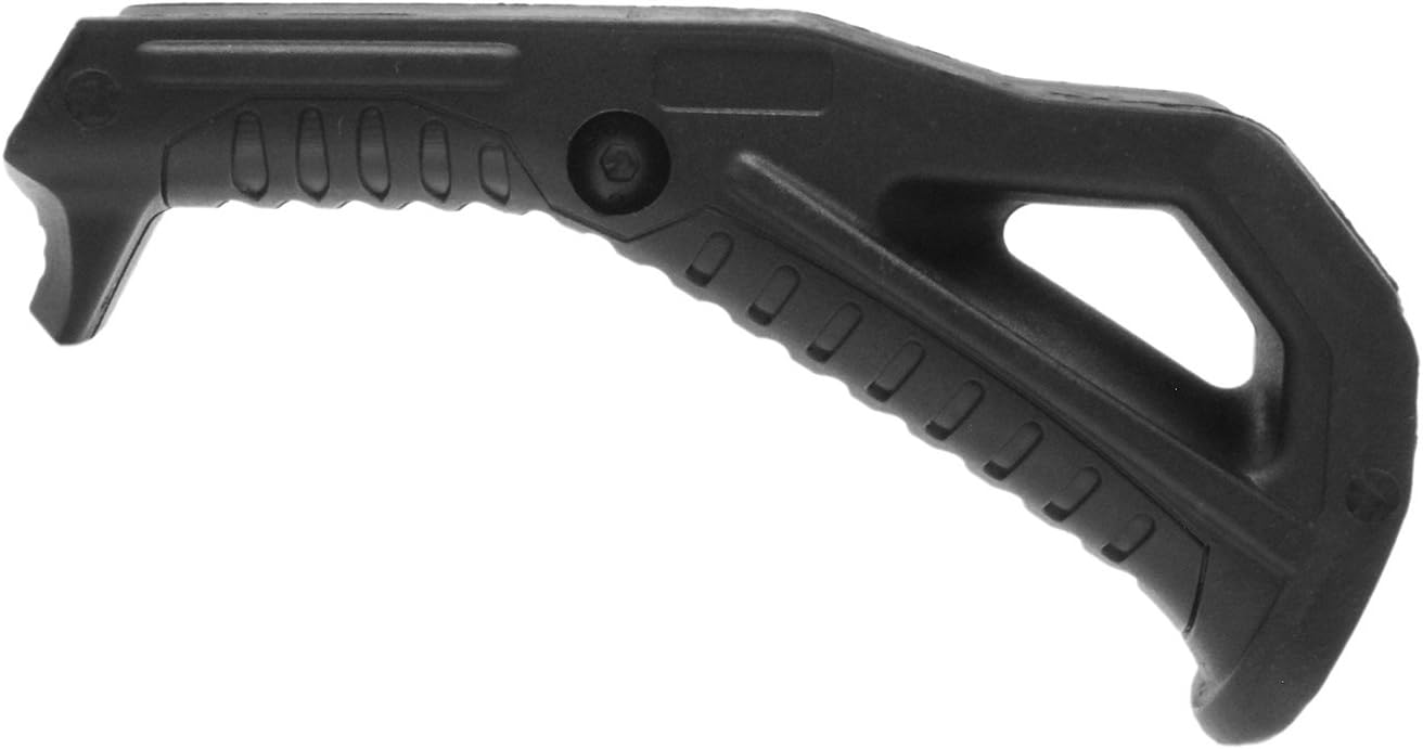 BEGADI Front Support Angled Fore Grip/Foregrip, for weaver rails (20-23mm) – black