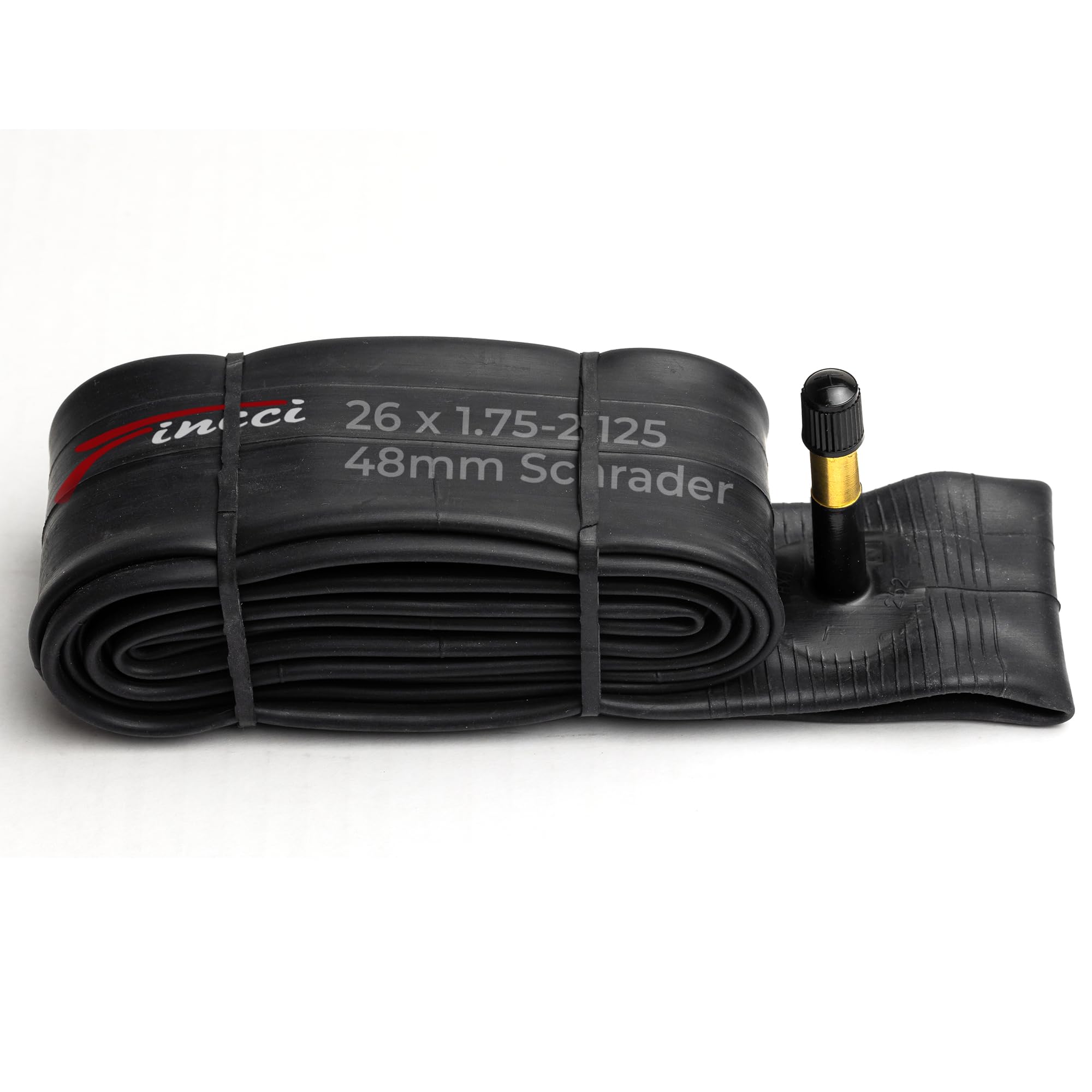 Fincci 26" x 1.75/1.95/2.1/2.125 Inch 48mm Schrader Valve Inner Tube for Mountain MTB Road Hybrid Bicycle Bike