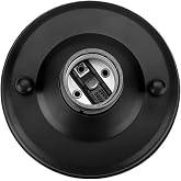 JTLB E26 / E27 Vintage Industrial Ceiling/Wall Light Base Holder Pendant Bulb Lamp Screw Socket (Black)