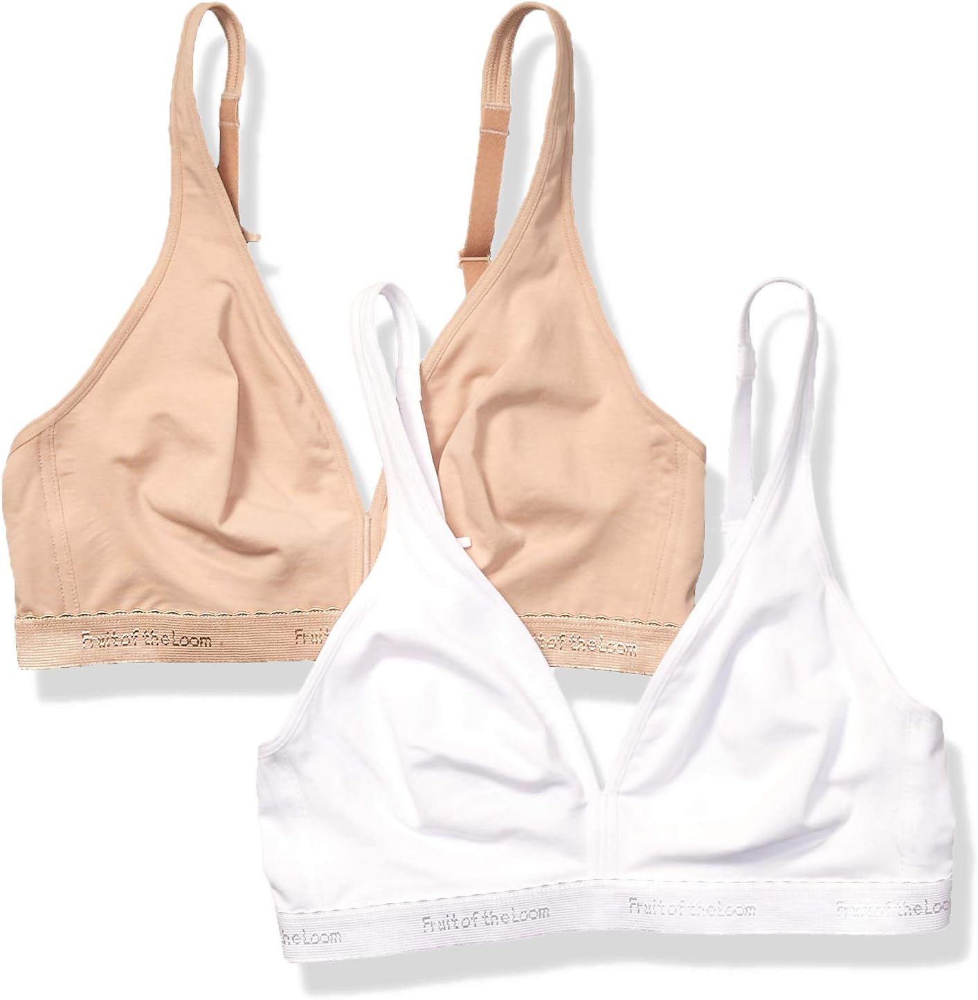 Women's Wirefree Cotton Bralette 2 Pack
