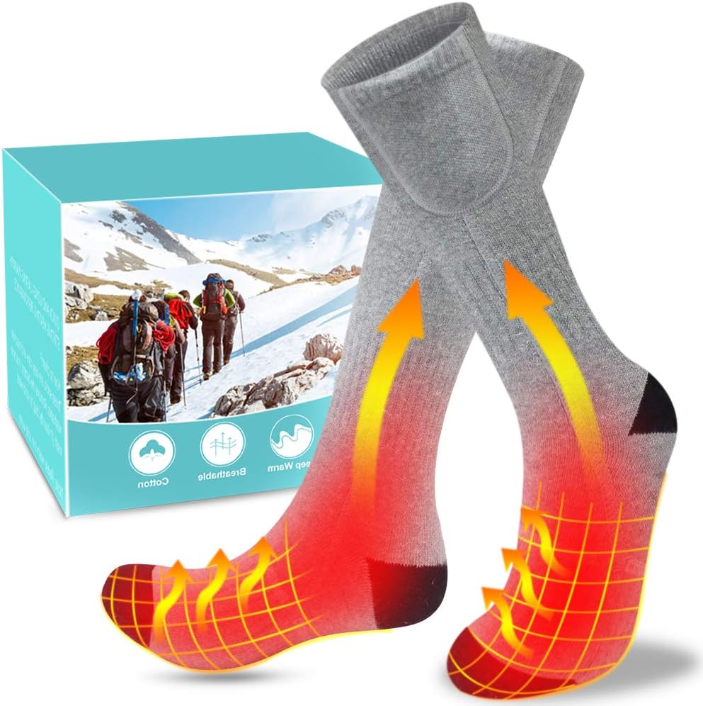 XBUTY Chaussettes Chauffantes, 3.7V 4800mAh 3 Mode Réglage de la — free download