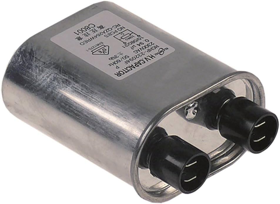Cookmax High Voltage Capacitor RC-QZA391WRZZ for Microwave 213002 0.94µF 2300V 50/60Hz Length 94 mm Connection Flat Connector 6.3 mm