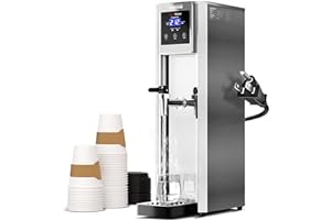 WantJoin commercial hot water dispenser - Electric Water Boiler 20L(5.2GAL)/H, 10min Quick Heating Temperature Control 32°F-212°F for Coffee Boba Tea Shop Office, 1800W