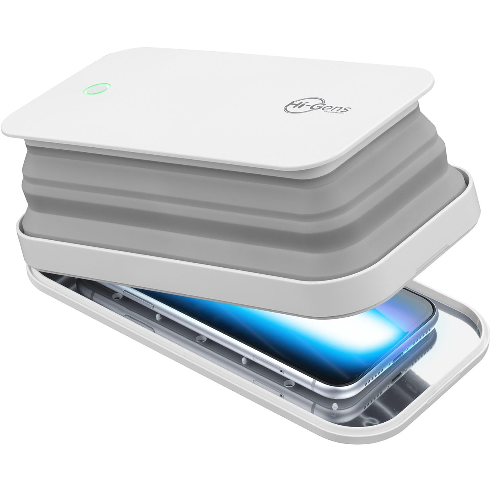 Cellularline Hi-Gens, UVC light steriliser, effective sterilisation by emitting ultraviolet light (UV-C) White