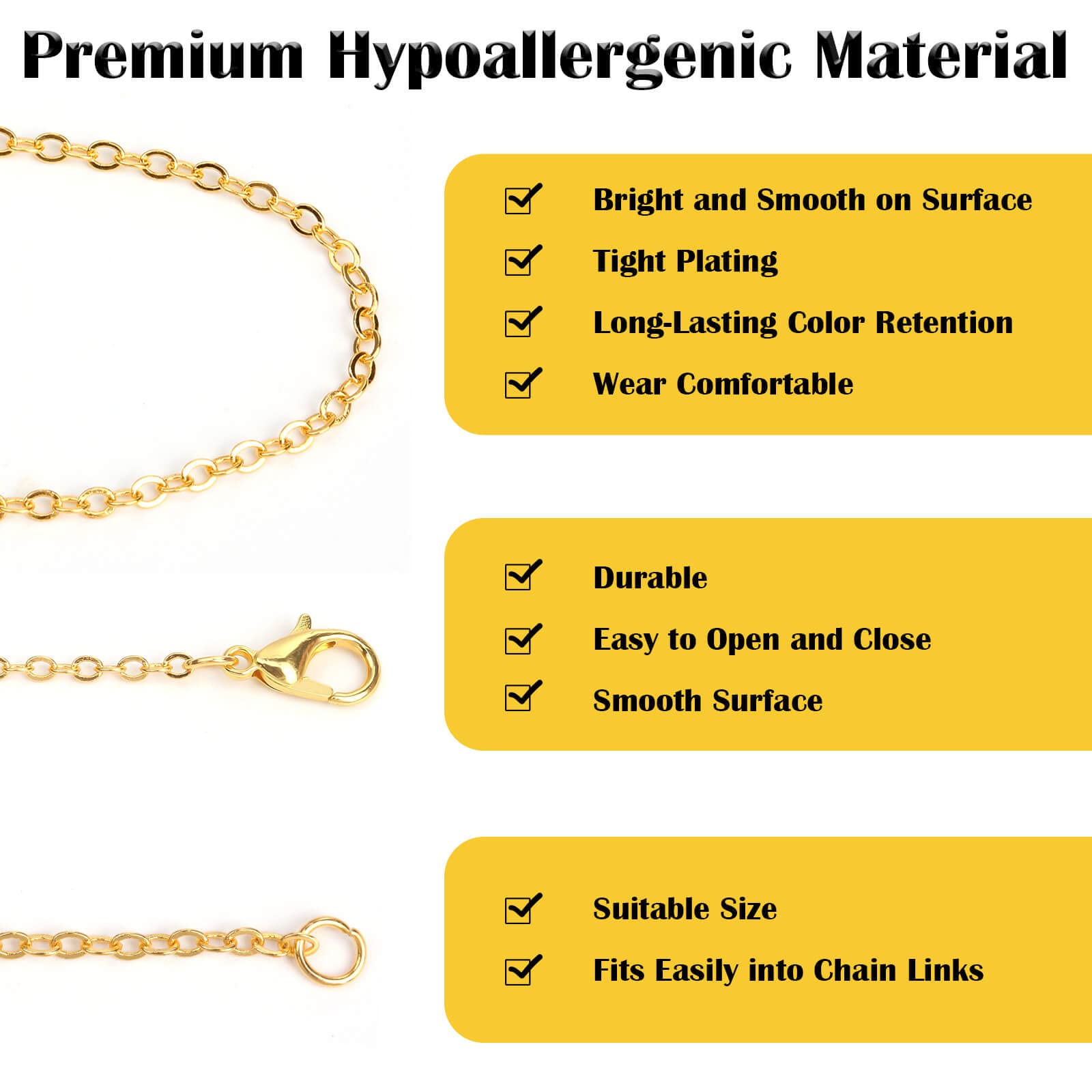 70Ft Jewelry Making Chains, 7 Colors 2mm Stainless Necklace Chains for Jewelry Making, Metal Chains Kit with 210Pcs Jump Rings and 70Pcs Lobster Clasps for DIY Jewelry Necklace Bracelet Anklet Making