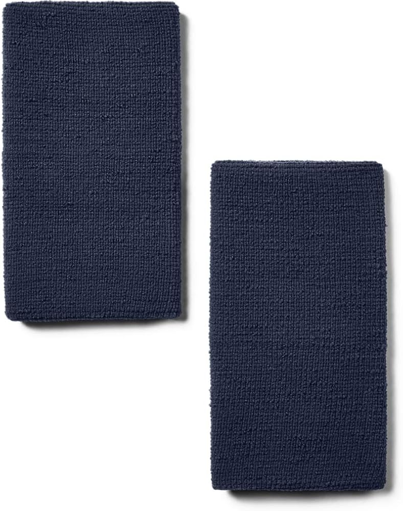 Under Armour Adult 6-inch Performance Wristband 2-Pack, Midnight Navy (410)/White, One Size Fits All : Sports Wristbands : Clothing