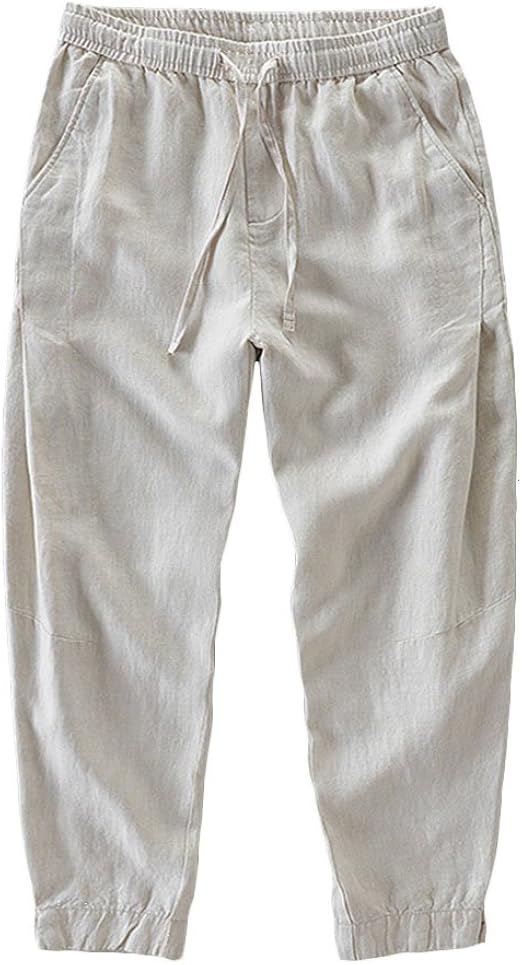 men's relaxed fit linen pants