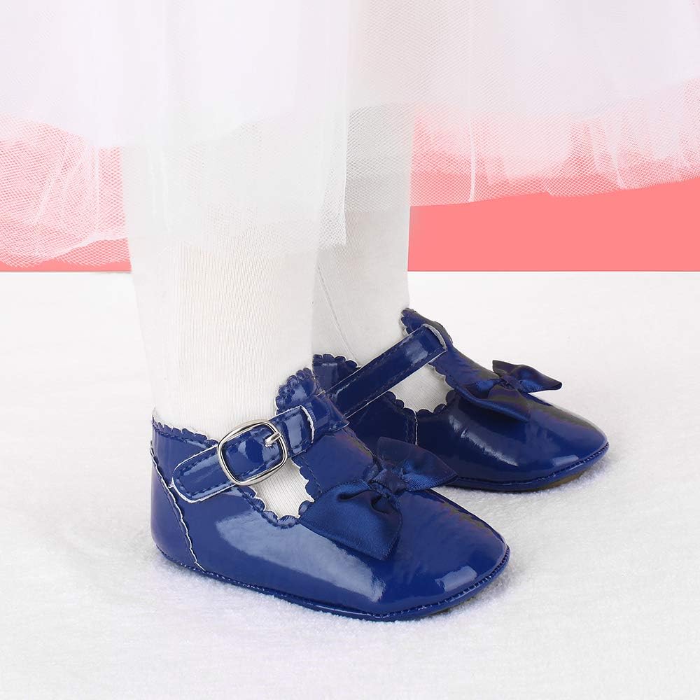 LACOFIA Scarpe da Primi Passi Bambina Scarpe da Battesimo Principessa  Antiscivolo Bowknot della neonata Scarpe e borse urban-earth.co.uk
