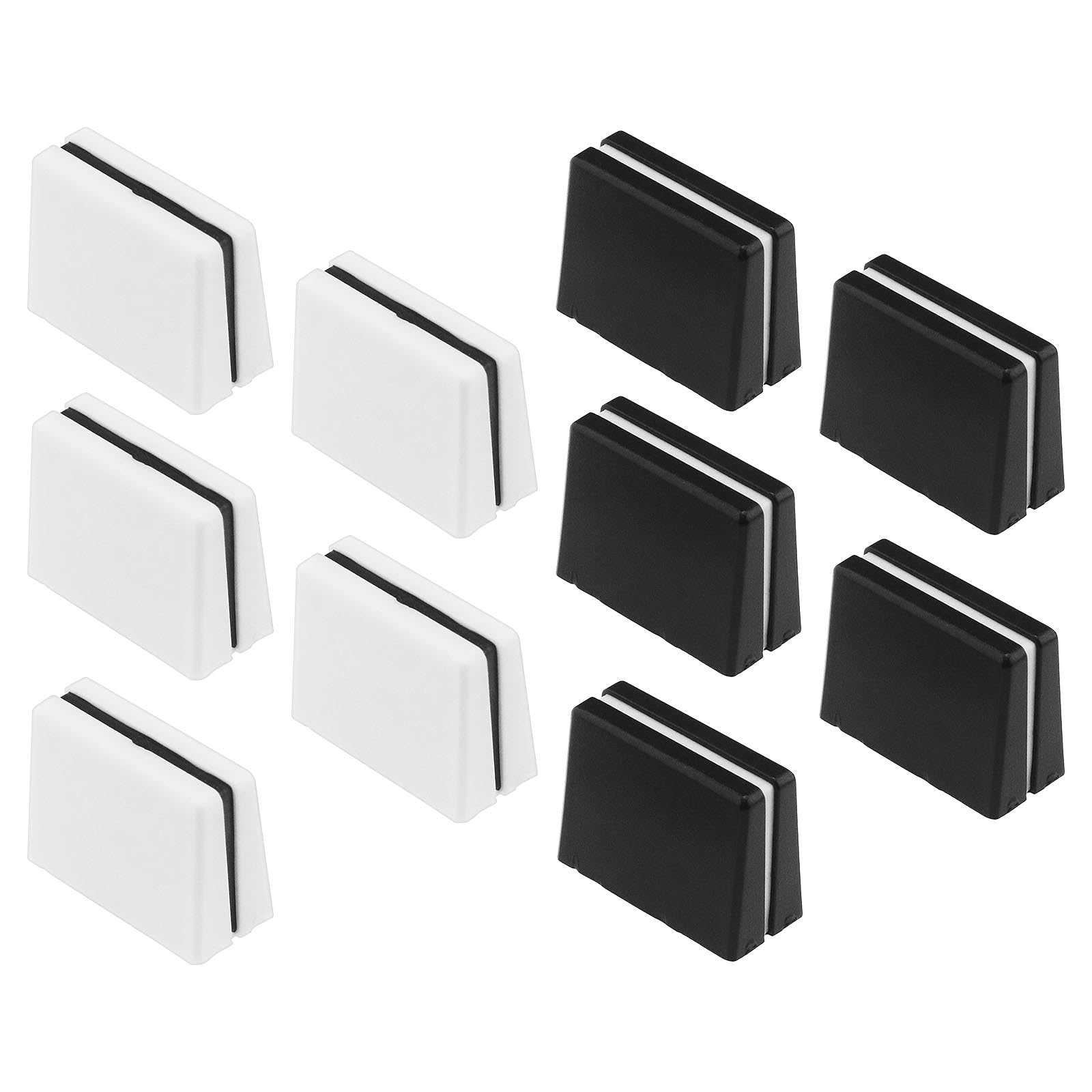 The Lord of the Tools 10Pcs Fader Cap Fader Slider Knob Mixing console Equalizer Fader Cap Compatible with Pioneer DJM350 400 500 700 750 800 850, Black and White