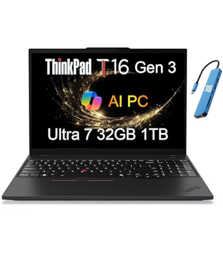 Amazon.com: Lenovo ThinkPad T16 Gen 2 Intel Core i7-1355U, 16