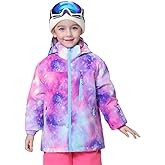BGX Kids Girls Waterproof Ski Snow Jacket Windproof Winter Jacket Coats Outdoor Snowboarding with Hood