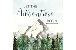 Let the adventure begin: Baby shower guest book/keepsake for parents /Bonus: gift Log/neutral