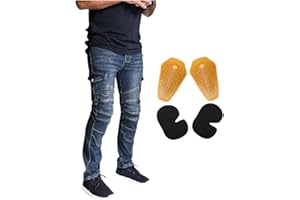 NBT Clothing Protective Motorcycle Riding Pants Removable CE Armor (Knee, HIPS) Reinforced Stitching in High Impact Zones