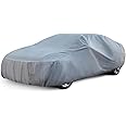 Season Guard Car Cover Dirtproof, Waterproof, Breathable, Snow Dustproof, Indoor and Limited Outdoor Car Covers Fits Sedans up to 200", Gray