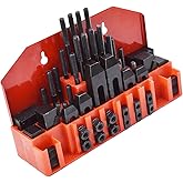 findmall 58 Pcs Pro-Series 7/16" T-Slot 3/8"-16 Stud Clamping Kit | Hardened Hold Down Clamping Kit, Fit for Bridgeport Mill