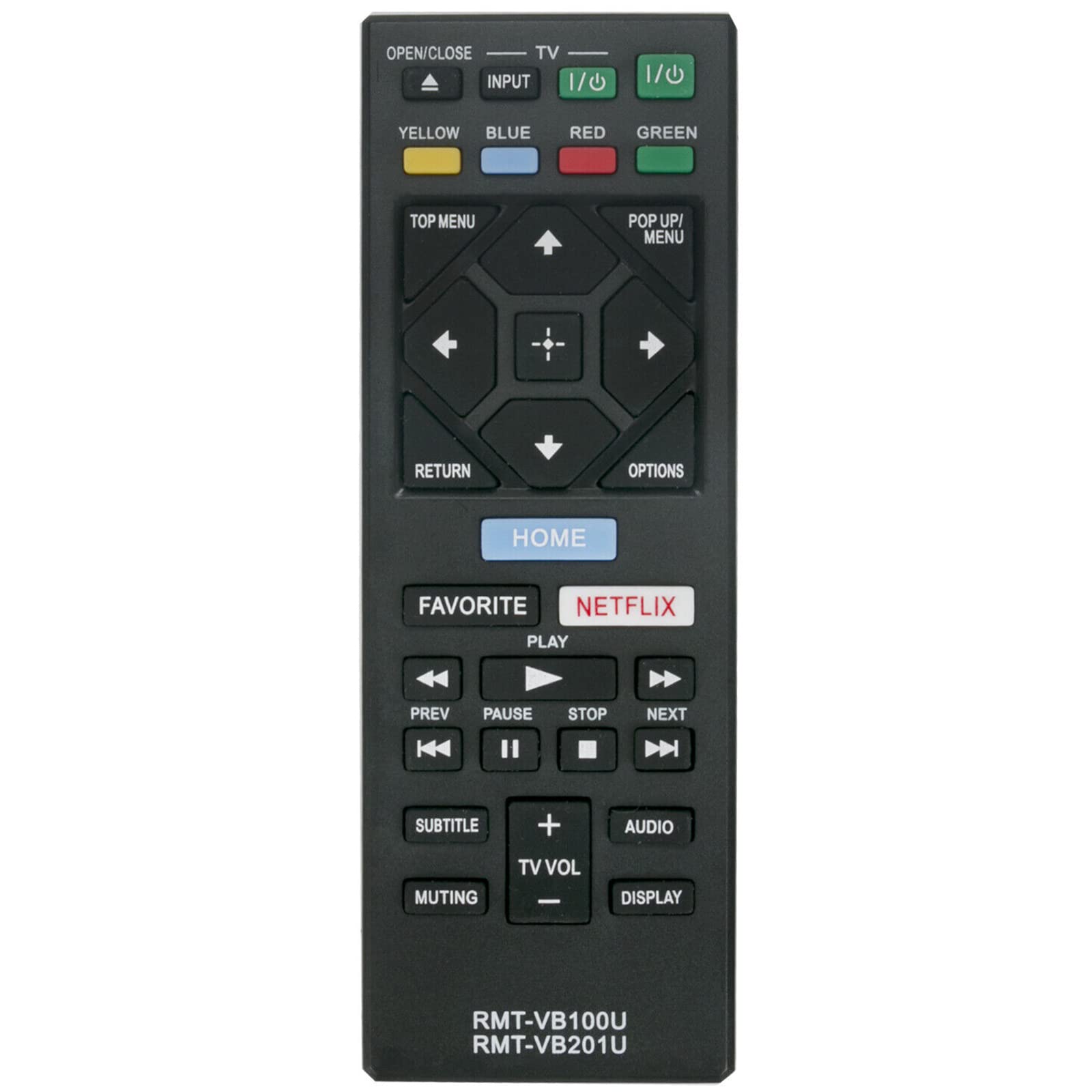 VINABTY RMT-VB100U RMT-VB201U Replacement Remote Control fit for Sony Smart Blu-ray Player BDP-S3700 BDP-S4500 BDP-S5500 BDP-S6500 UBP-X700 BDP-S1500 BDP-S1700 BDP-S2500 BDP-S2900 BDP-S3500