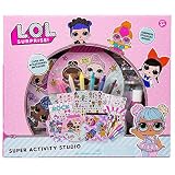 L.O.L Surprise! Super Activity Set Studio by Horizon Group USA, Sketch & Create with Stickers & Gemstones, Multicolor