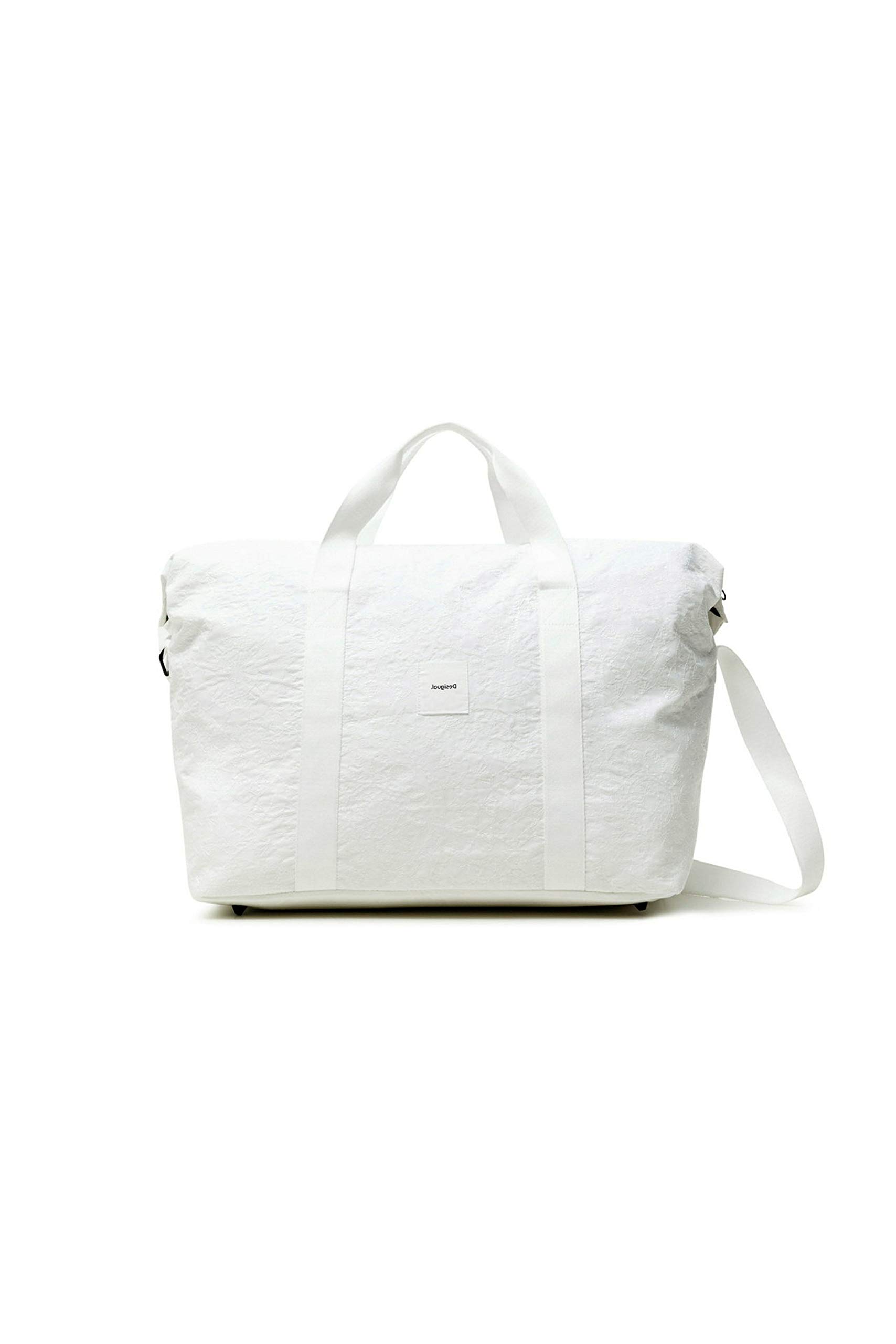Desigual Women's Woven Luggage Lugage, White, Medium