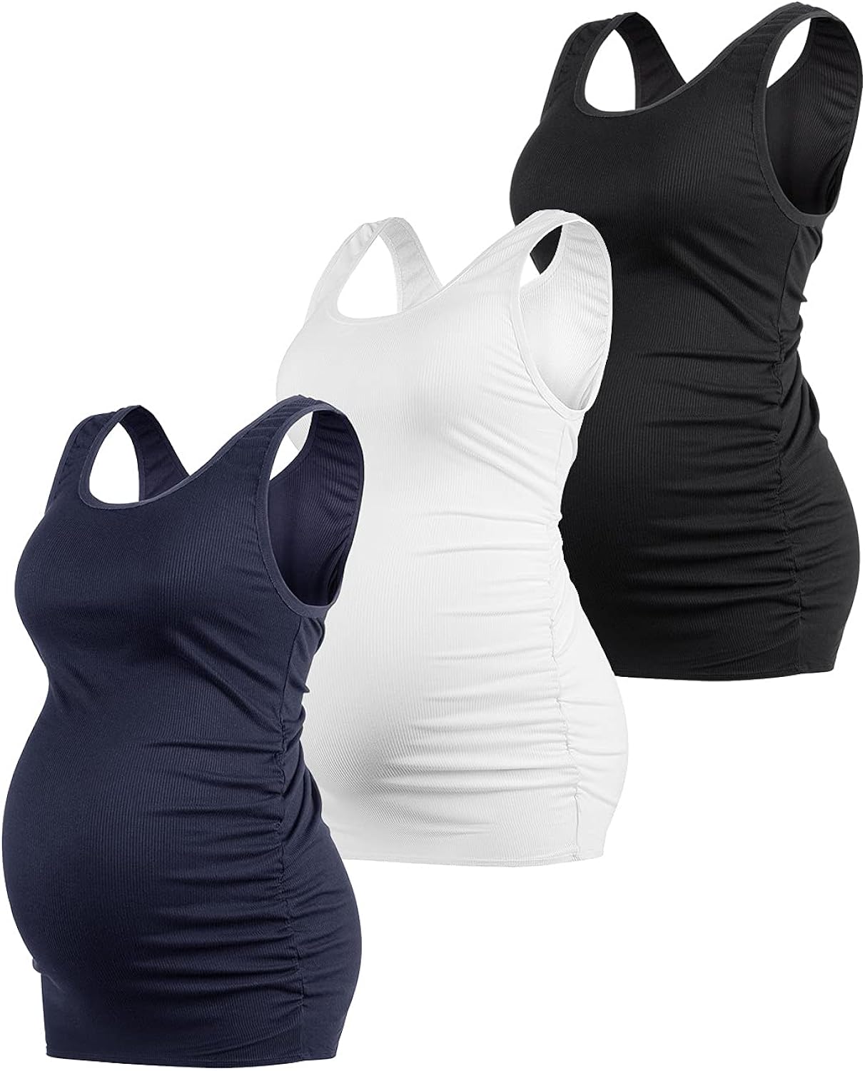 HOFISH Women's Sleeveless Nursing Maternity Tank Top Cami For Easy Breastfeeding Tank Top Tee Shirt Maternity Clothes at  Women’s Clothing store