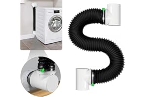 4" Dryer Vent Hose for Tight Space, 6.56FT Aluminum Flexible Dryer Vent Hose Kit with 90 Degree Dryer Vent Elbow Dryer Duct C