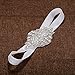 Qteland 2-Pack Baby Girl Headbands for Toddlers Baby Girl Stuff for Newborn Baby Shower Gifts Baptism Headband Flower Girl Headpiece Accessories for Girls