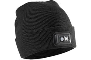 PANTHER VISION POWERCAP LED Hat Light 150 Lumens Rechargeable Fleece Beanie with Bright Built-in Headlamp Waterproof LED Warm One Size Cap