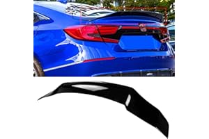 Syon Auto FITS 18-2021 HONDA ACCORD GLOSS BLACK JDM HIGHKICK STYLE DUCKBILL TRUNK SPOILER, Glossy Black