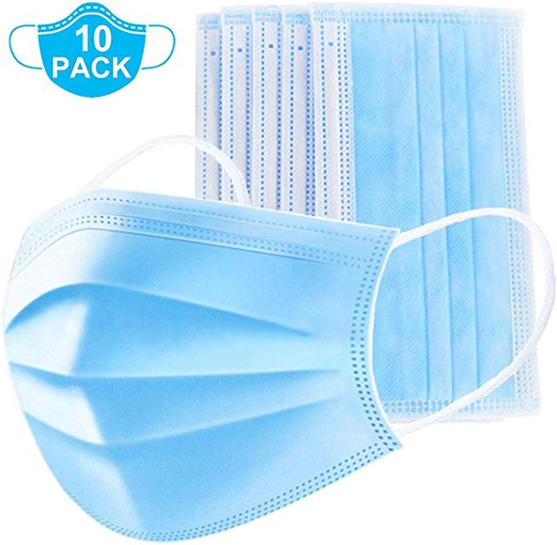Surgical FACE C-O-V-E-R with Ear Loops - 3 PLY MA-S-K-S Blue (10)
