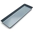 Fox Run Rectangular Loose Bottom Tart/Quiche Pan, Preferred Non-Stick, 14-Inch